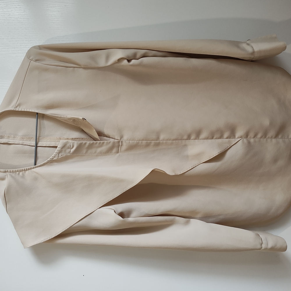 Elegant Cream Long Sleeve Top